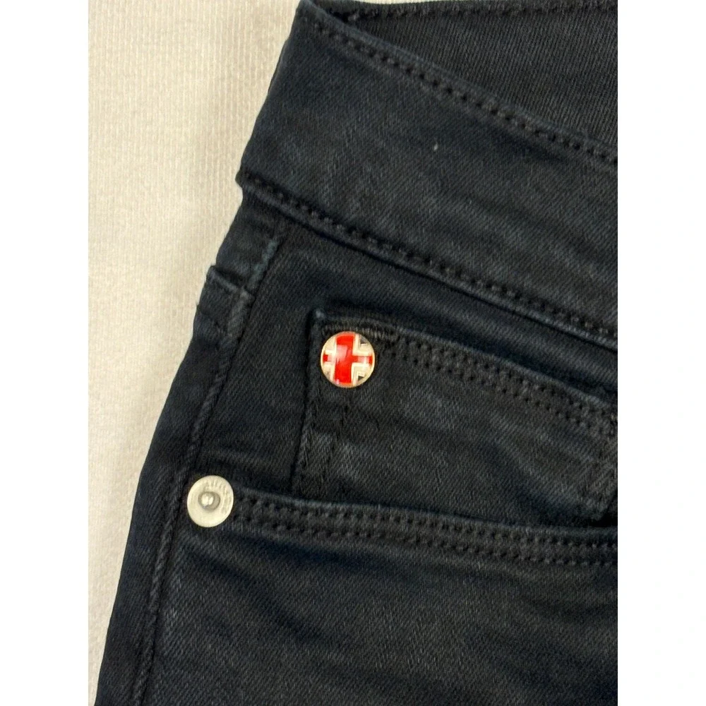 Hudson Krista Ankle Super Skinny Jeans Black Size 26 NWA407ZHE‎ Low Rise Denim